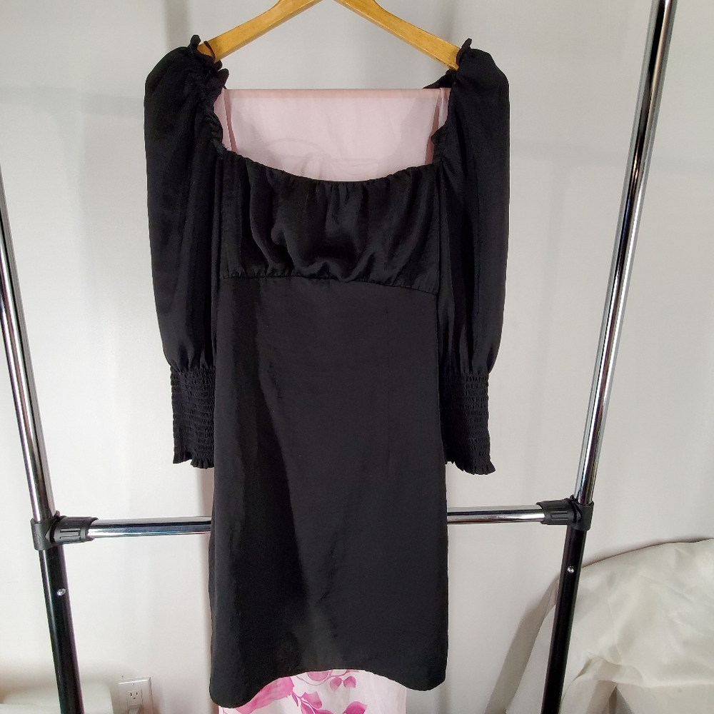 Elegant Black Women's Long Shirt H&M DIVIDED size S